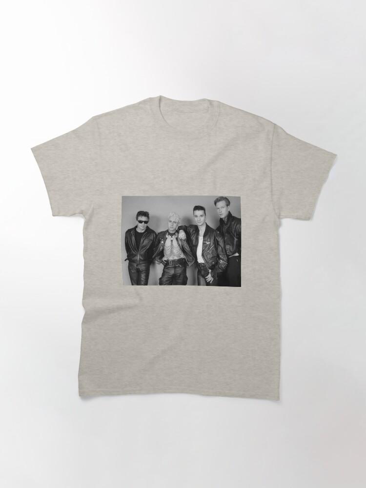 Depeche Mode Retro Black & White Band Portrait – Classic 80s Rock Aesthetic Classic T-Shirt