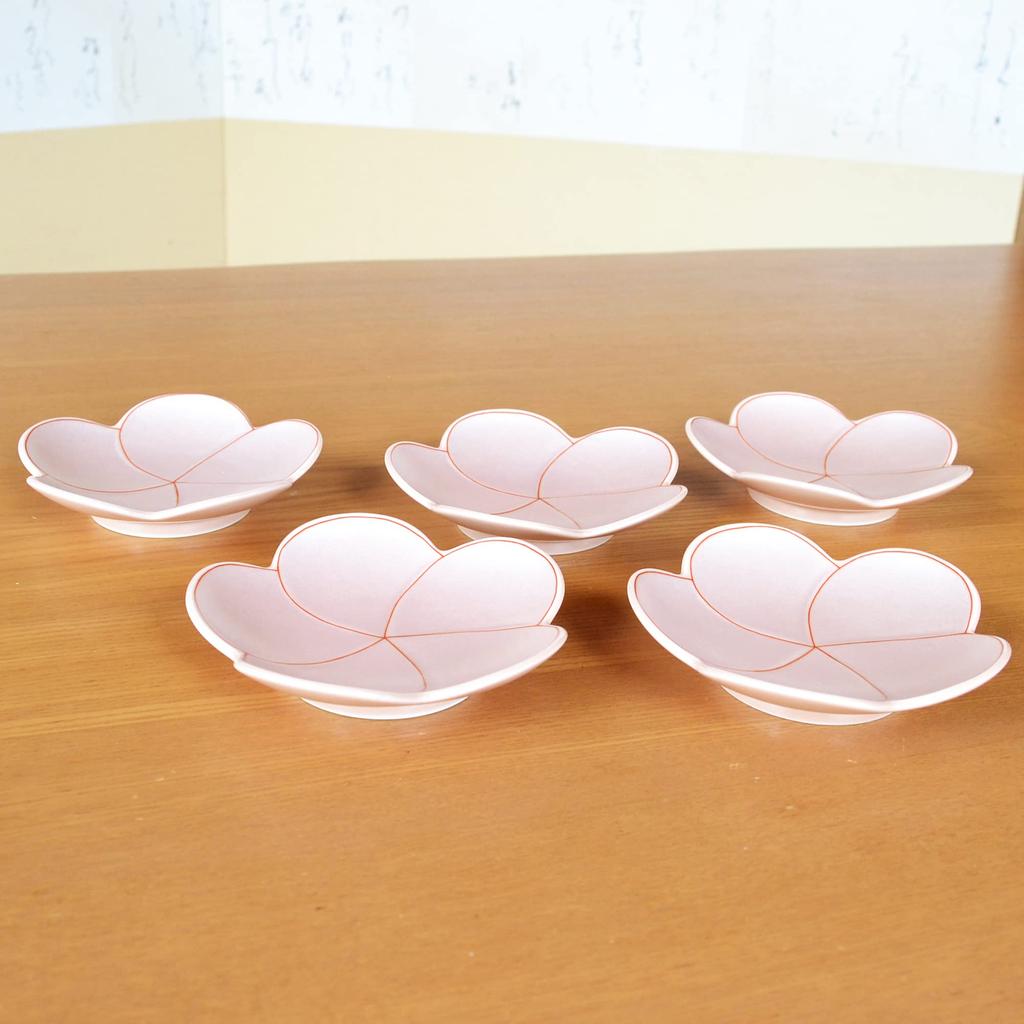 Набор из 5 тарелок Арита 12 см, Идеально для Нового Включает декоративную красную тарелку в форме сливы, Подарки к году. коробка.