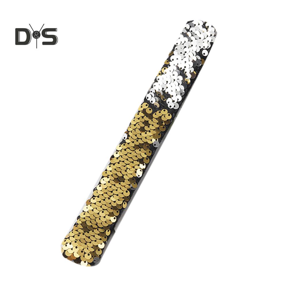 Блестящий детский браслет с блестками и браслетом, повязка на голову, подарок для вечеринки