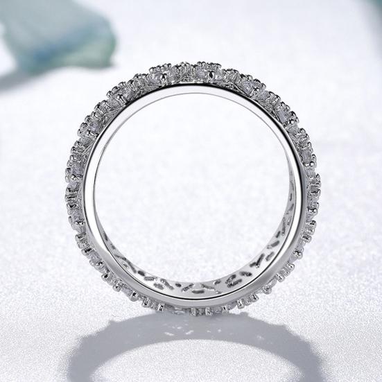 Женское кольцо разных размеров, блестящее инкрустированное кольцо на палец из искусственного кристалла