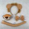 Animal Cosplay Costumes Lions Dress up Hairband Tail Skirt Bowtie and Gloves