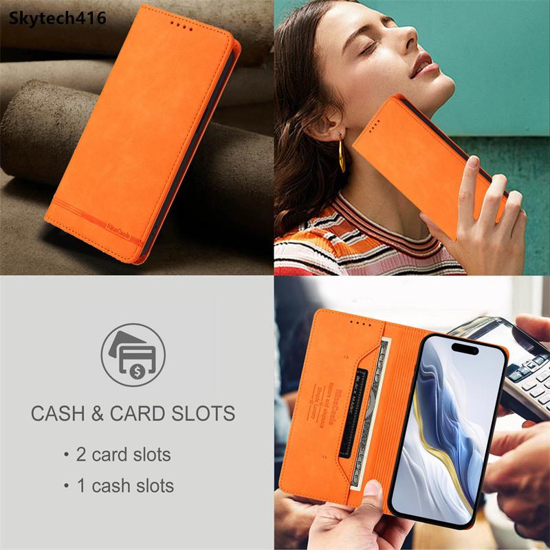 Кожаный чехол-книжка для OPPO A3 A3X A5 A5i A53S A54 A54S A55 A55S A74 A94 Pro 4G 5G Чехол-кошелек с держателем для карт Защитная противоударная крышка