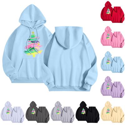 Женская повседневная толстовка с капюшоном и круглым вырезом, длинными рукавами и принтом