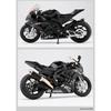 Модель мотоцикла BMW HP4 в масштабе 1/12, игрушка, литой под давлением сплав, свет, музыка, амортизация, мотор, миниатюрные модели, подарки на день рождения для детей