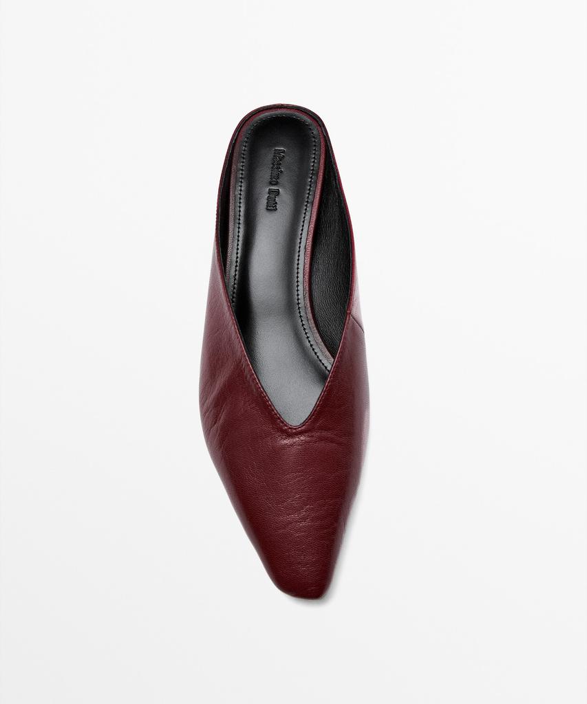 Massimo Dutti Soft Leather Mules