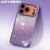 KEYSION Роскошный чехол-бампер с покрытием и блестками для iPhone 17 Pro Max, прозрачный мягкий ТПУ, противоударная задняя крышка для iPhone 17 Air