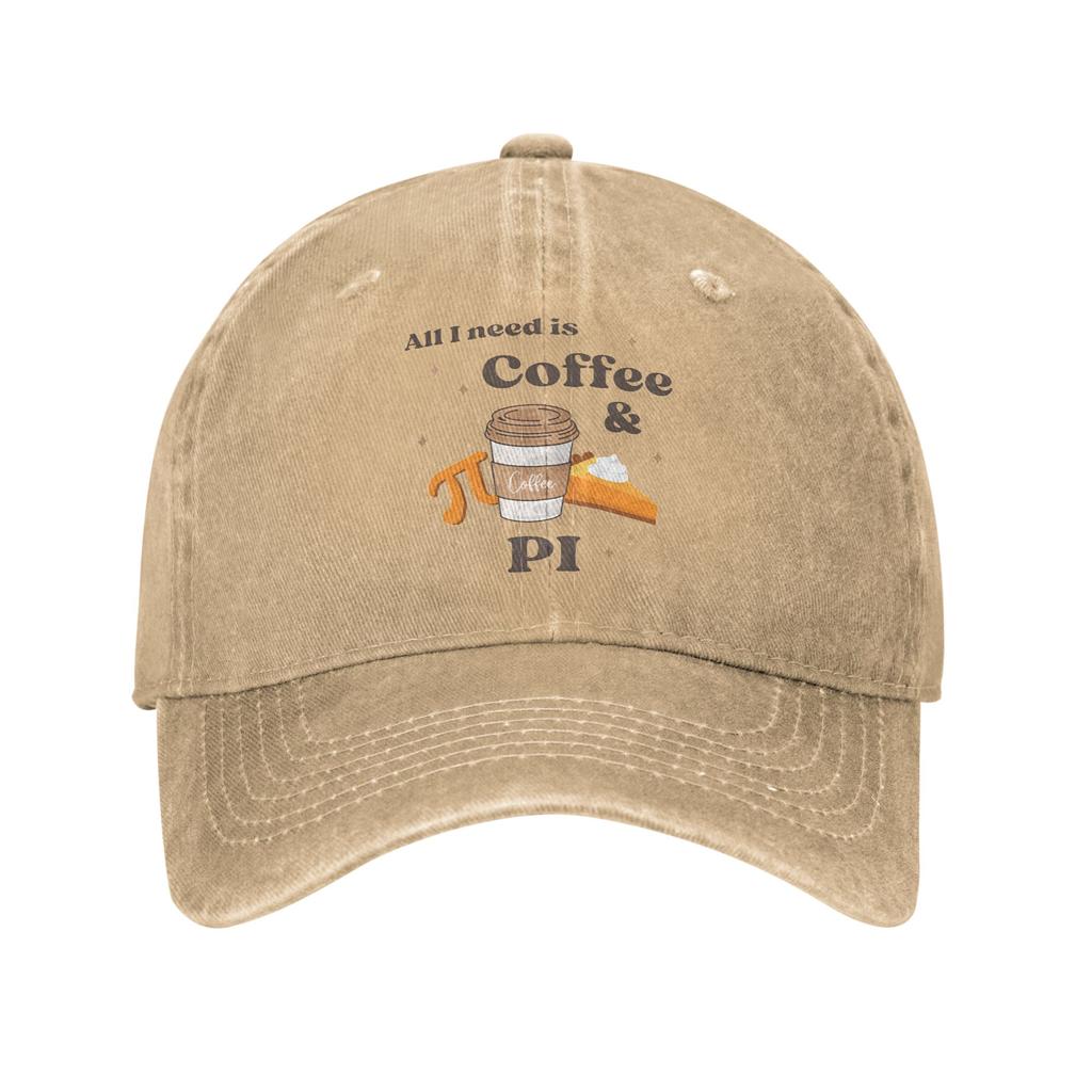 Retro Pi Symbol Vintage Math Lover Geek Baseball Cap for Unisex Women Distressed Denim Washed Outdoor Golf Adjustable Fit Hats Cap