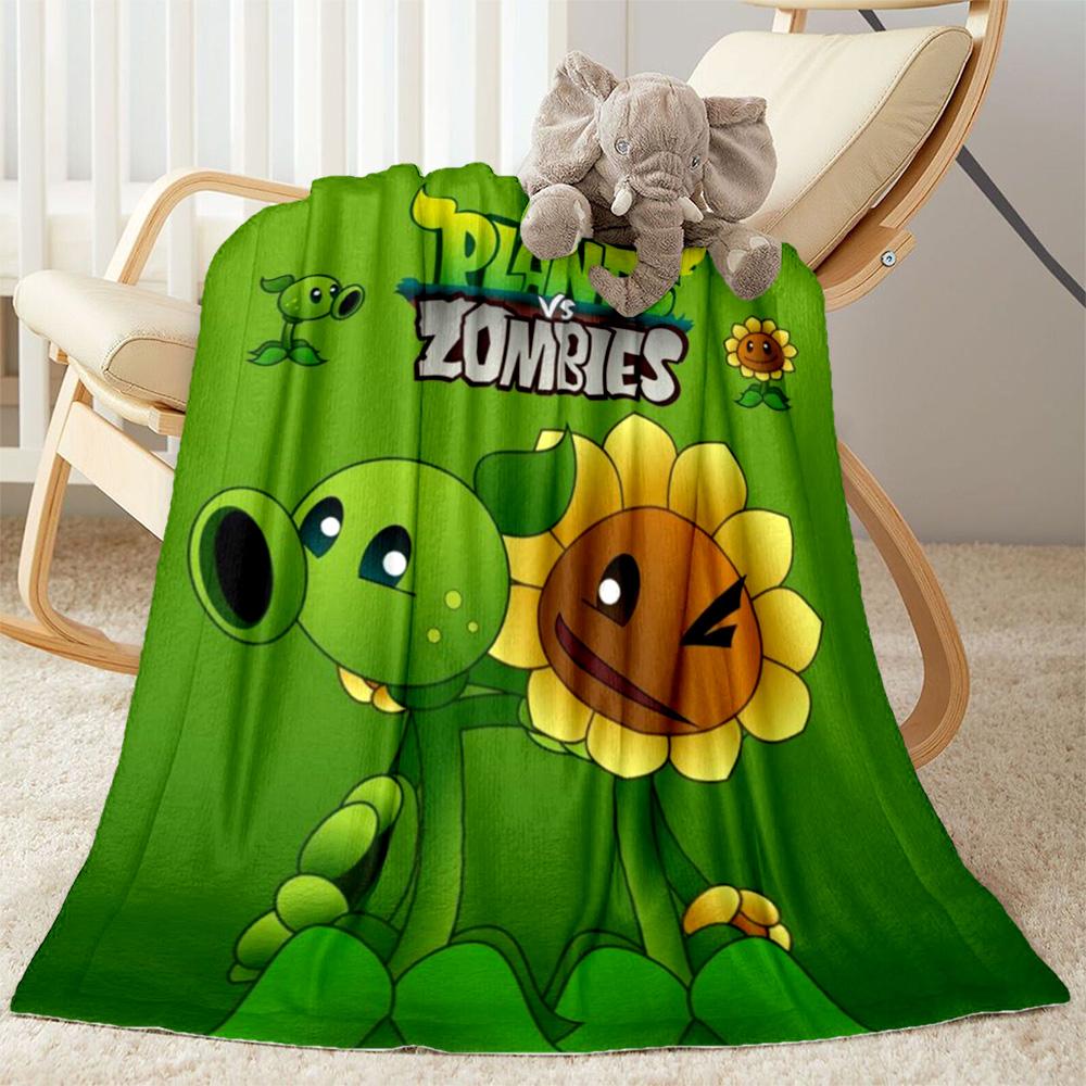 Plants vs. Zombies blankets Suitable for sofas, travel, living rooms also a good gift for friends and family Suitable for all seasons.