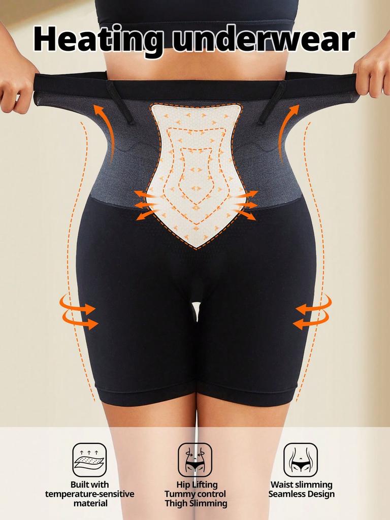 Flarixa Термошорты с высокой талией, утягивающее белье, корректирующее белье для живота, нижнее белье для месячных, спортивные трусы, корректирующее белье