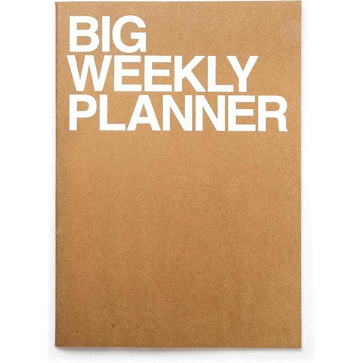 JSTORY Большой Персональный Широкий Еженедельник 28 Листов Крафт