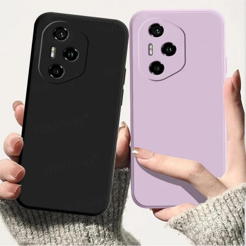 Оригинальный чехол из жидкого силикона для телефона Honor 400 400Pro 400Lite 5G, конфетного цвета, TPU, противоударный, защитный, мягкая задняя крышка