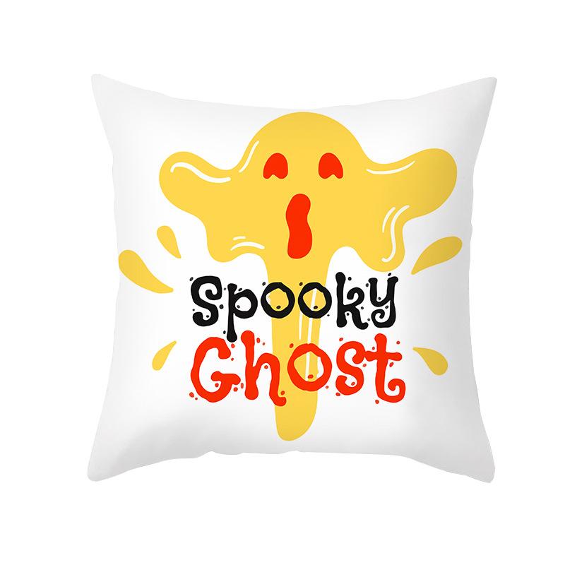 Хэллоуин Наволочка Мультяшная Голова Тыквы Новая Наволочка из Персиковой Кожи Диванная Подушка