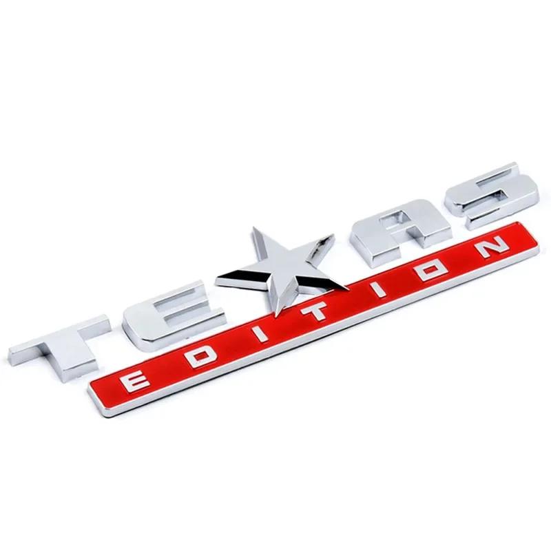 3D ABS Car TEXAS EDITION Logo Decals Emblem Badge Sticker For Jeep Wrangler Compass Grand Cherokee Car Front Back Trunk Styling re1