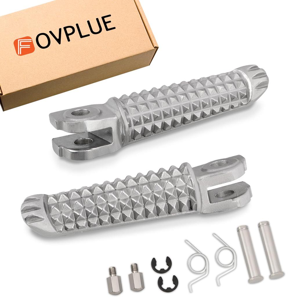 Комплект передних подножек FOVPLUE, левая и правая подножки водителя/райдера Yamaha YZF R1 1998-2024,