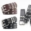 Star Double Vent Eyehole Belt Women'S Casual Punk Jeans Decorative Belt