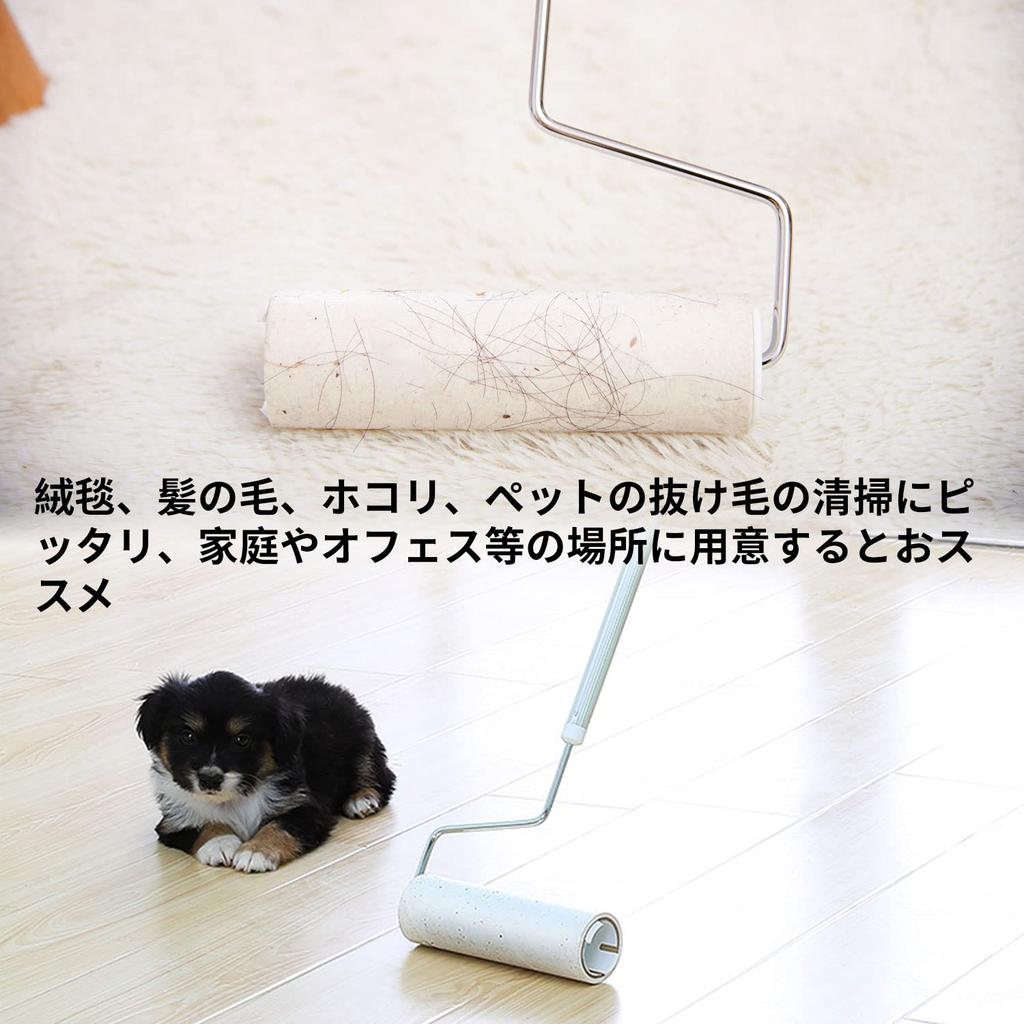 ADHES Ковер Липкий с Коротким Запасным 16см Шириной х 70 Универсальная Посадка 6 Рулонов Запасного Очистителя, Ролик, Ручка, Лента, Рулоны, (Включает ленту)