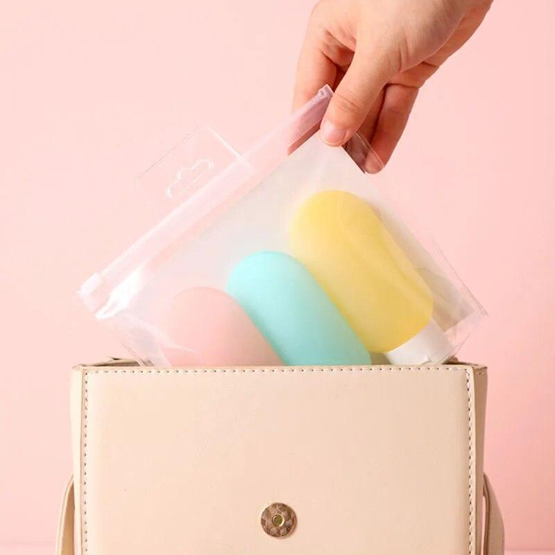 3шт многоразовая бутылка 60 мл мягкий силиконовый лосьон пустой контейнер сжимаемая трубка пустая бутылка портативная дорожная бутылка для шампуня набор многоразовых бутылок для путешествий