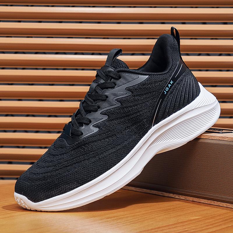 Men's Mesh Breathable Spring and Autumn Casual Shoes Sports Non-slip Walking Shoes Comfortable Fashion Lace-up Running Shoes