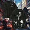 2026 Summer Jujutsu Kaisen Japan Anime Graphic Tshirt Harajuku Vintage Washed T Shirt Men Women Oversized Cotton Short Sleeve