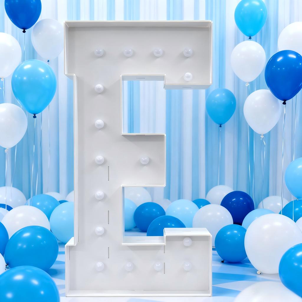 С светодиодной подсветкой Cool White, Letter KT Board 4 фута/120 см – Фон для свадьбы, дня рождения, Декор, Декор для выпускного вечера – Световой знак-вывеска