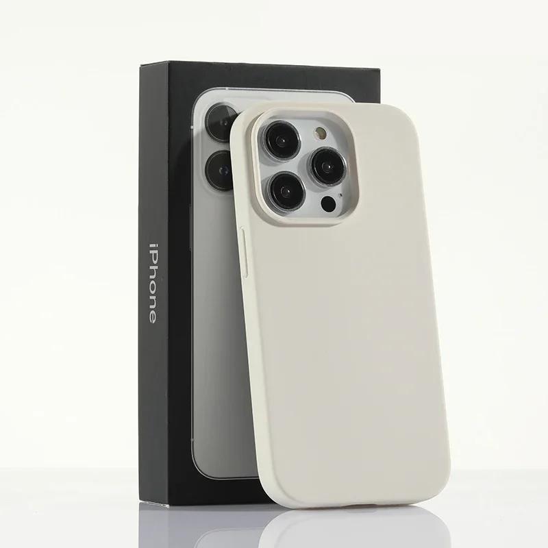 Luxury Liquid Silicone Case for Apple iPhone 16 15 Pro Max Candy Color Full Protective Cover for iPhone 14 13 12 11  Pro Max XR X XSMax