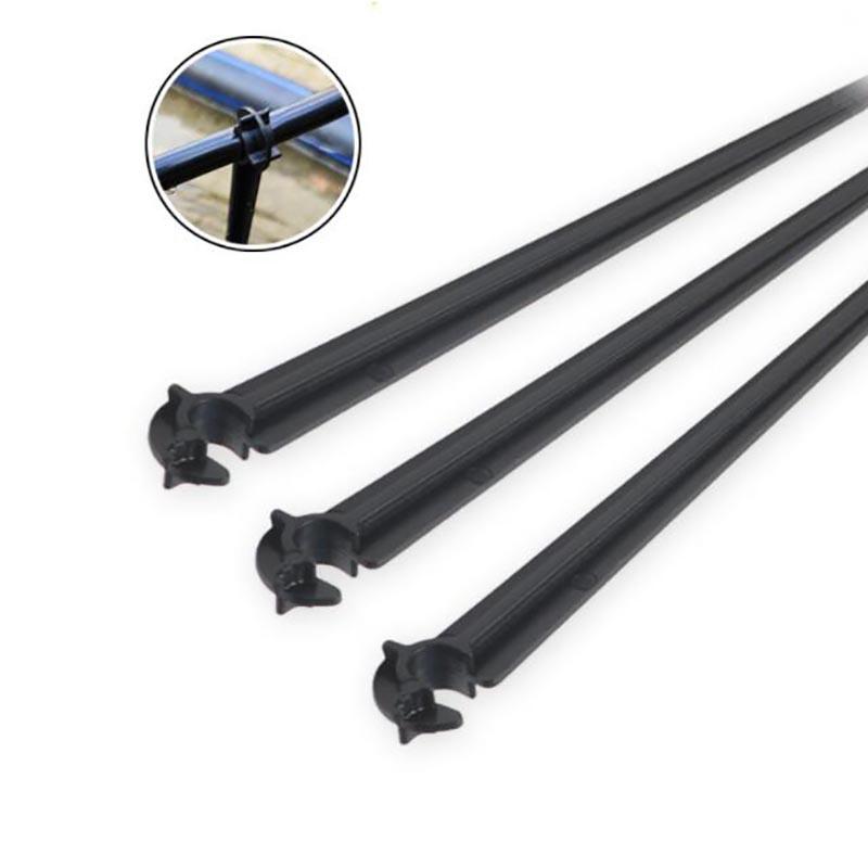C Shape 4/7mm Tube Pipe Fixed Holder 1/4" Garden Hose Drip Irrigation Support Stakes Watering Dripper Sprinkler Bracket