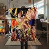 Dragon Ball Characters pattern Flannel Blanket, High quality Comfortable for All Seasons, Home Decor, Warmth and Comfort, Perfect for Gifts.