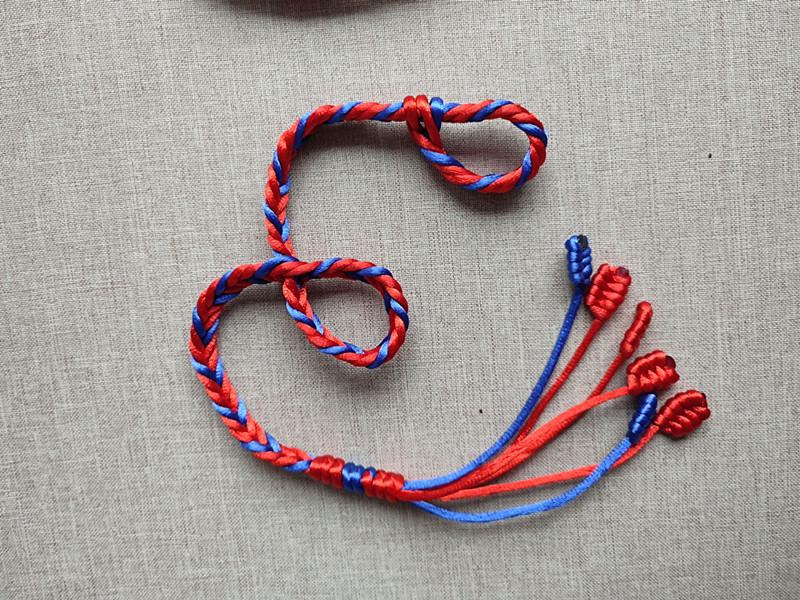 Hand-Woven Recurve Bow String Guard with Finger Tab Anti-Slip Cord