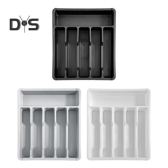 Drawer Organizer Tray for Kitchen Drawer Expandable Cutlery Flatware Holder Adjustable Plastic Utensil Divider Spatula Tools And Gadgets Storage