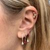 Zircon For Girls Crystal Ear Jewelry Women Hoop Earrings Dangle Drop Earrings Korean Stud Earrings