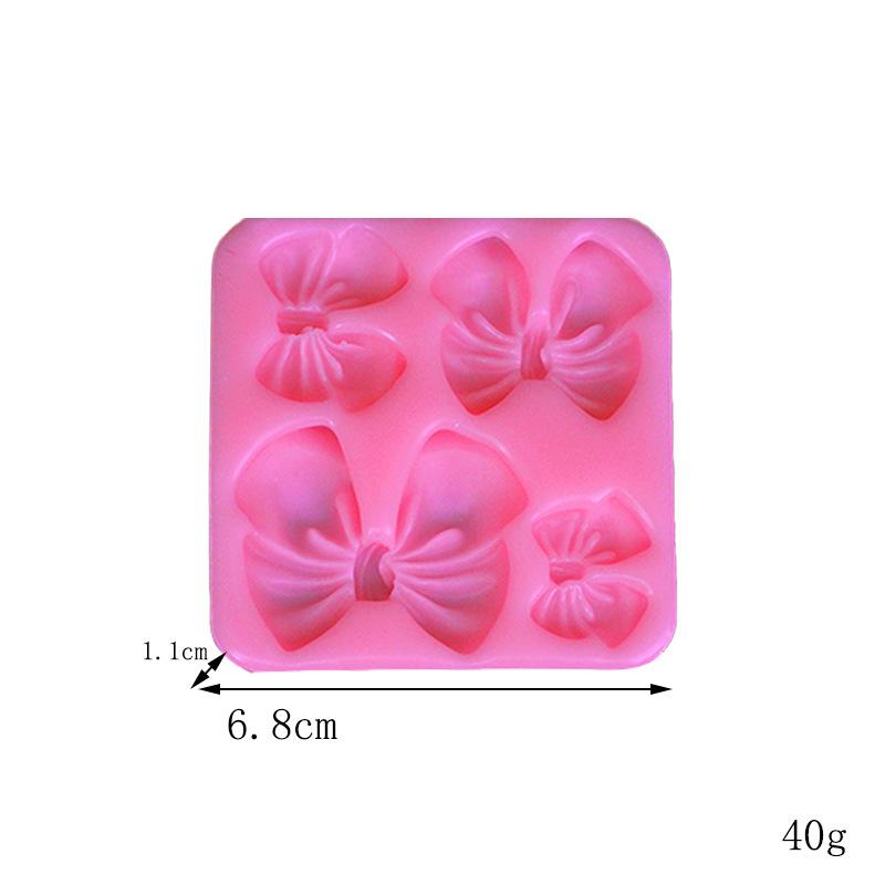 DIY Bow Silicone Mould,Cute Cartoon Bow Knot Resin Art Molds Fondant Mould Cake Decoration Tools Pastry Baking Accessories