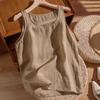 Cross-Border Cotton-Linen Summer Camisole: Loose, Fashionable, Sleeveless T-Shirt for Casual Wear