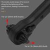 1PC 2-in-1 Drill Chuck Key Wrench, Black Fast Ratchet Wrench, Two-end Dual-purpose Wrench, Hardened