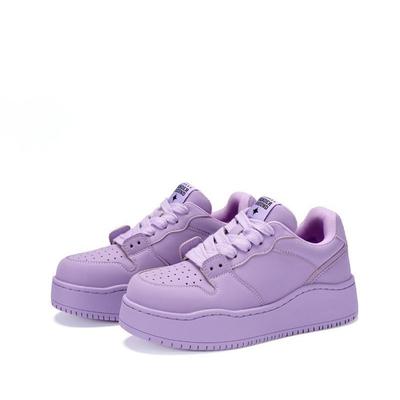 Звезда с такими же популярными фиолетовыми кроссовками на толстой подошве для женщин 2024 года, новые высококачественные повседневные студенческие спортивные туфли для женщин