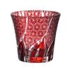 Стеклянный стакан Kiriko Rocks Glass Пивной бокал Guinomi Whisky… (красный)