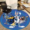 1 шт. Коврик круглый Looney Tunes Багз Банни, для офиса, спальни, гостиной, декор для дома, декор комнаты, Offic a1016112