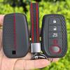 Силиконовый чехол-брелок для автоключа Toyota CHR Hilux Fortuner Land Cruiser 200 Camry Corolla Crown RAV4 Highland