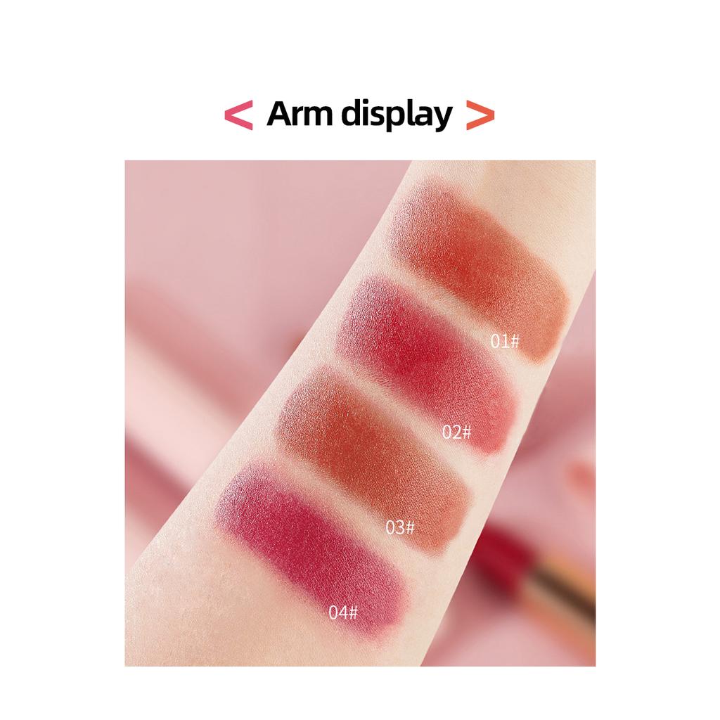 Hengfang Headphones Love Icon Double Tube Non-stick Cup Long Lasting Waterproof Lipstick H9423-M1005