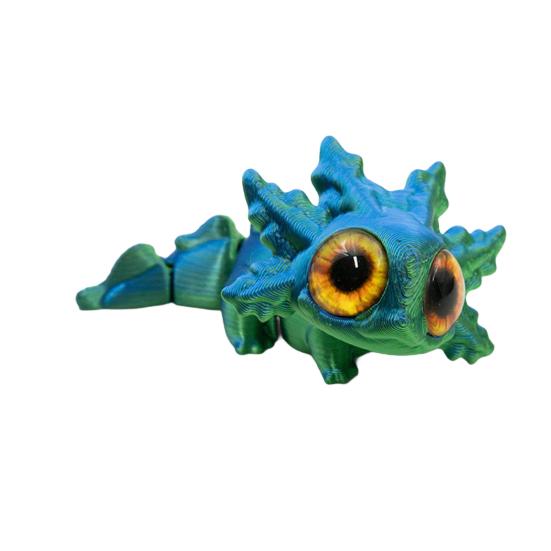 3D Printed Salamander Figurine Movable Joints Salamander Figure Articulated Animal Model Fidget Toy Home Office Desktop Decoration Ornament