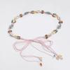 Bohemian Waist Cord With Embellished Shells And Wooden Beads For Beach And Vacation Accessories