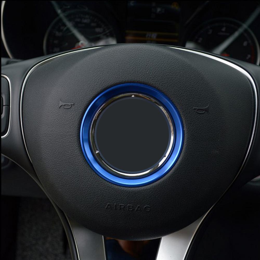 Декоративное кольцо-наклейка на эмблему рулевого колеса для Mercedes-Benz A B C E S GLS GLC CLA GLA GLE Class Декорация центрального логотипа