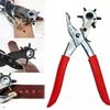 Hole Card Belt Puncher Effortless Punching Pliers Multifunctional Belt Hole Punch Plier  Hand Tool
