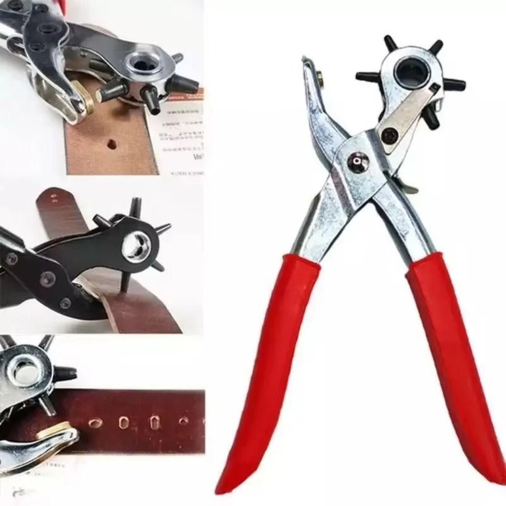 Hole Card Belt Puncher Effortless Punching Pliers Multifunctional Belt Hole Punch Plier  Hand Tool
