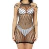 Сексуальное кружевное белье Fishnet, прозрачный пеньюар, ночная рубашка, боди, комбинезон, пижама, платье-юбка, боди