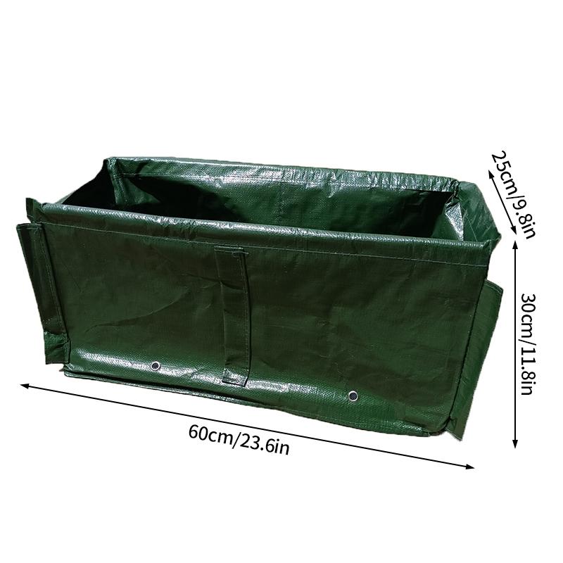 Прямоугольный мешок для посадки полиэтиленовый мешок для выращивания высокая грядка вставной опорный стержень опора для растений стойка для вьющейся лозы