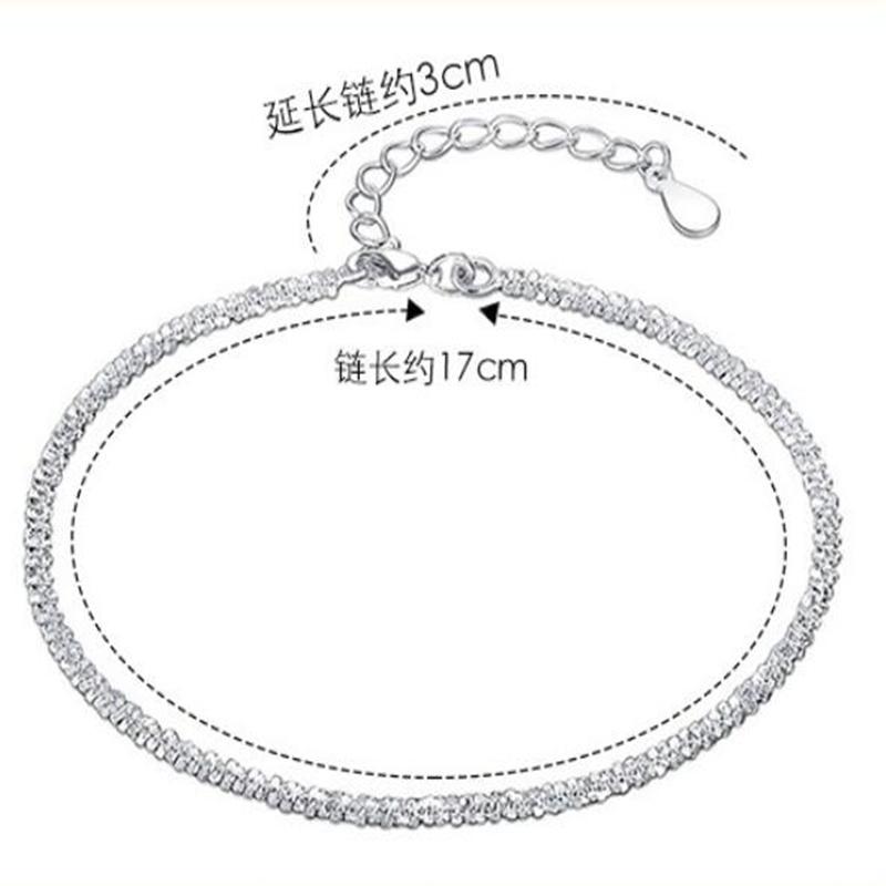 925 Silver Bracelet Sparkling 18k Gold Bracelet For A Woman's Engagement Party Jewelry Gift