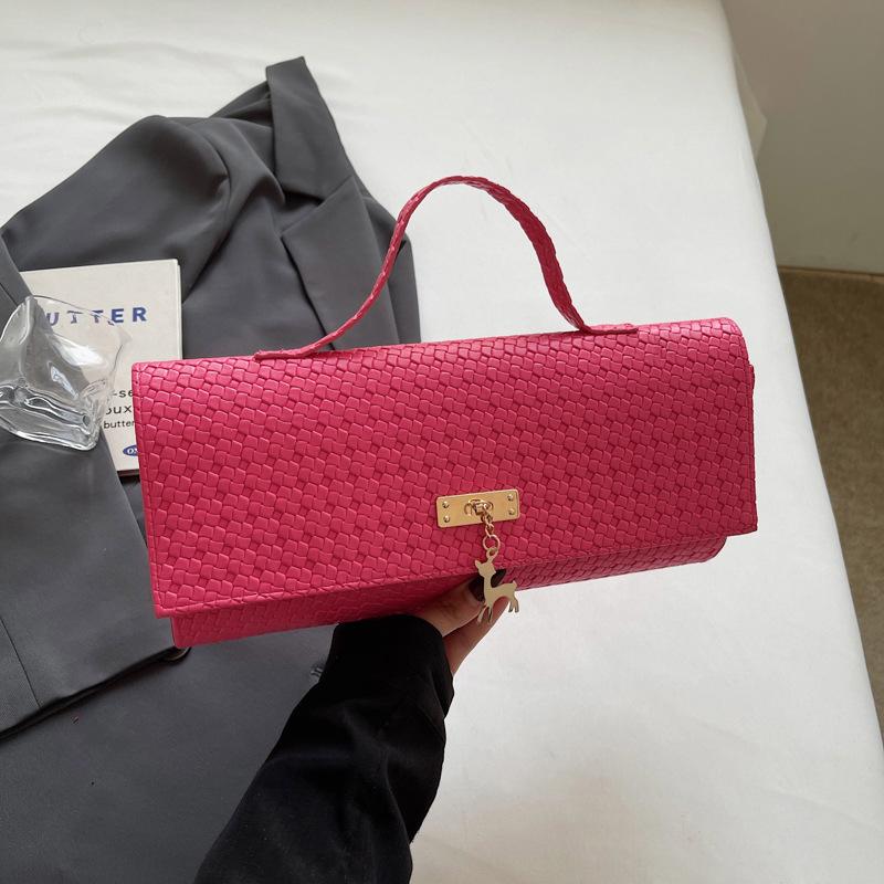 Весна и лето новая текстурированная плетеная модель модная сумочка персонализированная сумка через плечо сумка кроссбоди минималистичный стиль маленькая квадратная сумка