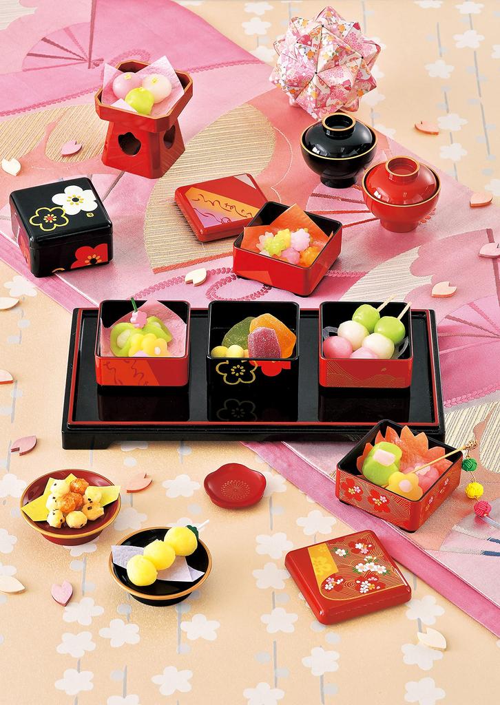 Tatsumiya HAKOYA Mini Box with Delicacies and Origami Crane Design 572643 (160ml) "Motenashiya" (Hospitality)