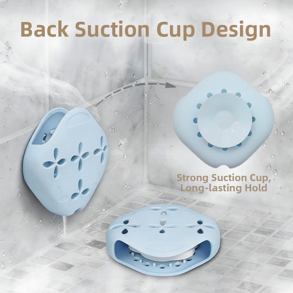 Silicone Aromatherapy Storage Box Draining Storage Rack Silicone Soap Box Dish Holder  Shower