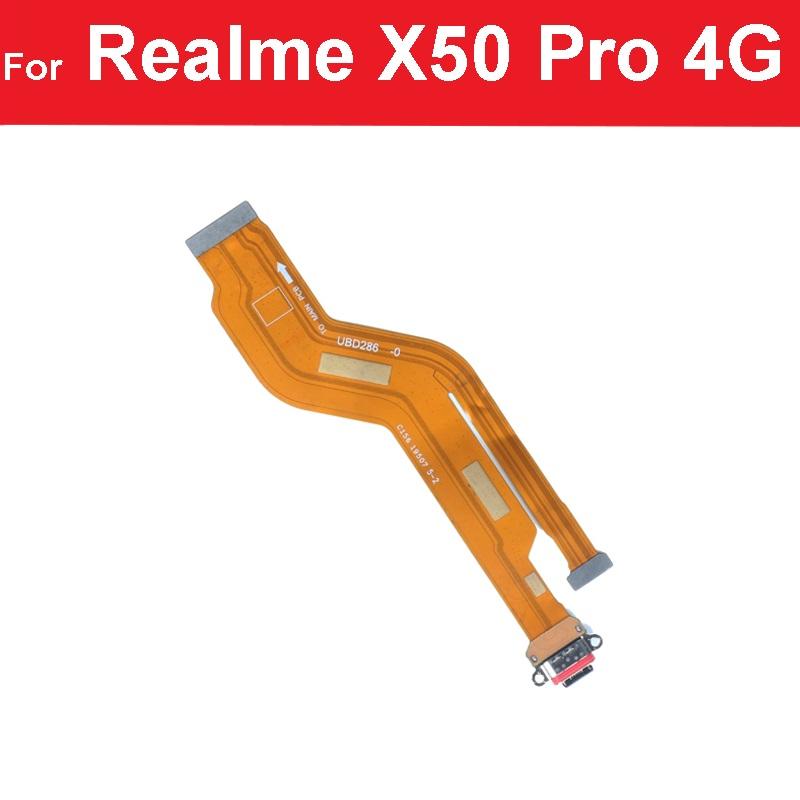 USB-плата для зарядки, док-станция, гибкий кабель для Realme X50 Pro X7 Pro X3 X2 Pro X Lite XT X, разъем USB-порта для зарядного устройства, детали ленты